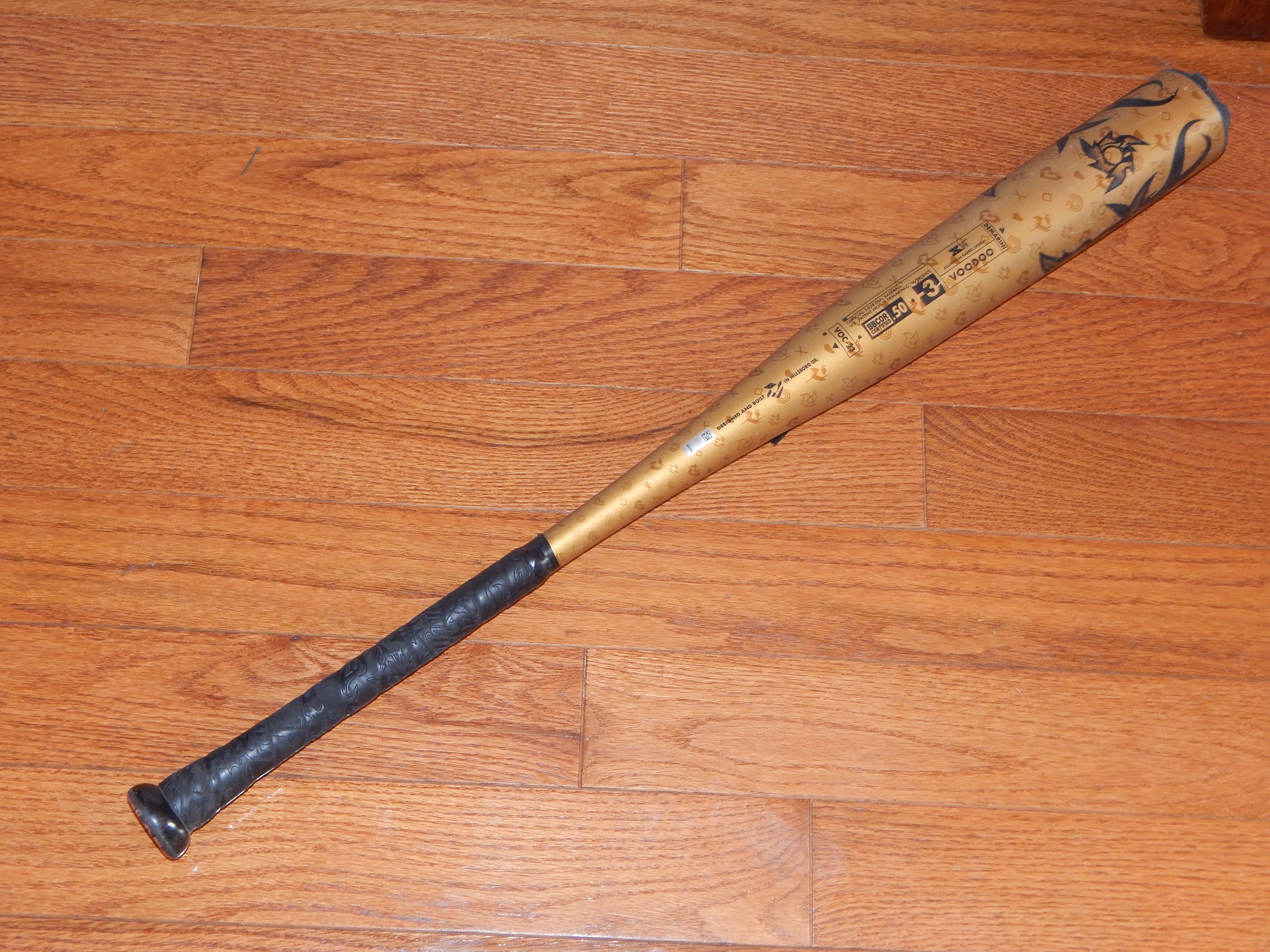 Used DeMarini Voodoo One Gold 31 inch BBCOR Baseball Bat