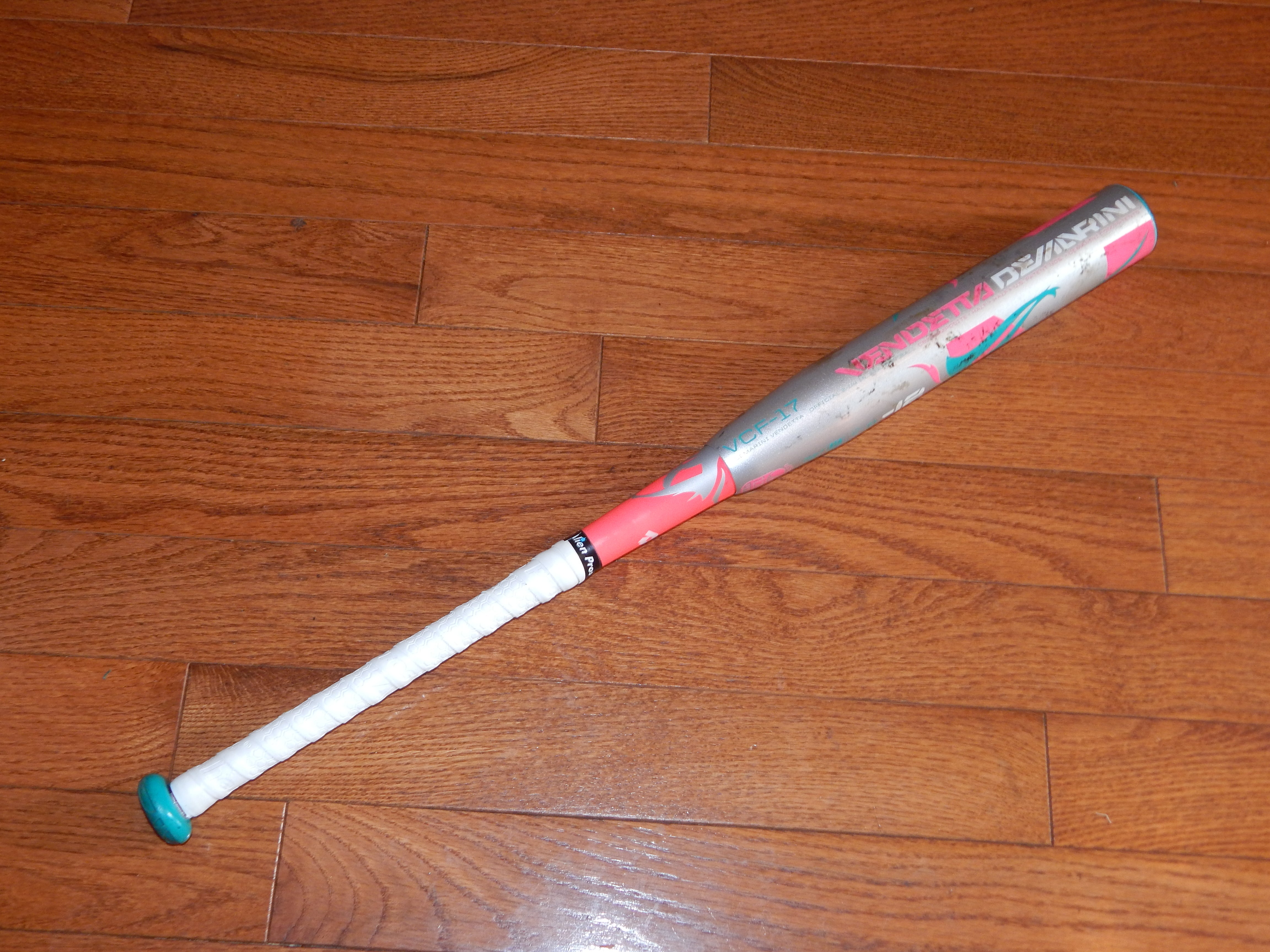 Used DeMarini Vendetta 31 inch, -12 Fastpitch Softball Bat