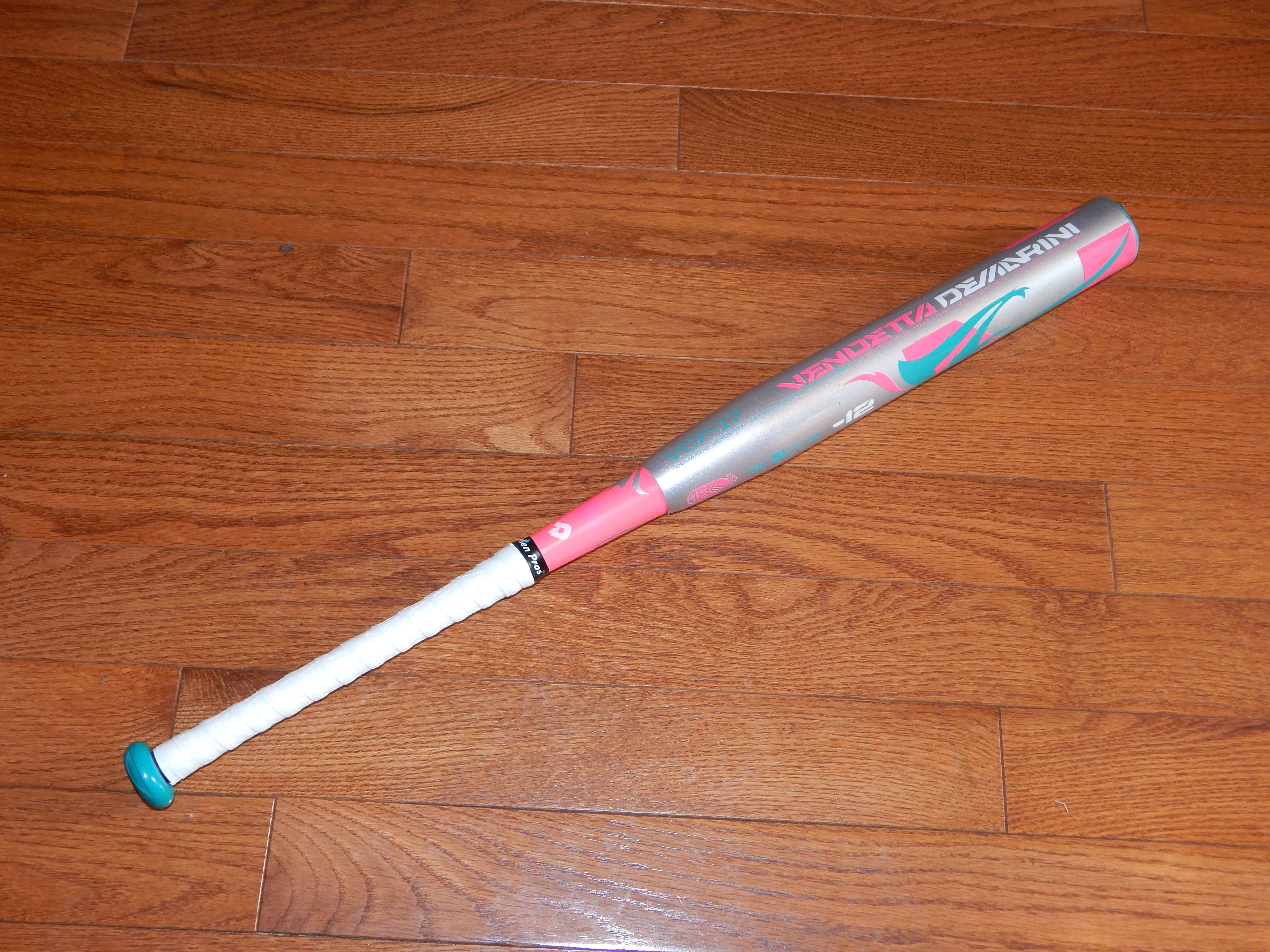 Used DeMarini Vendetta 30 inch, -12 Fastpitch Softball Bat
