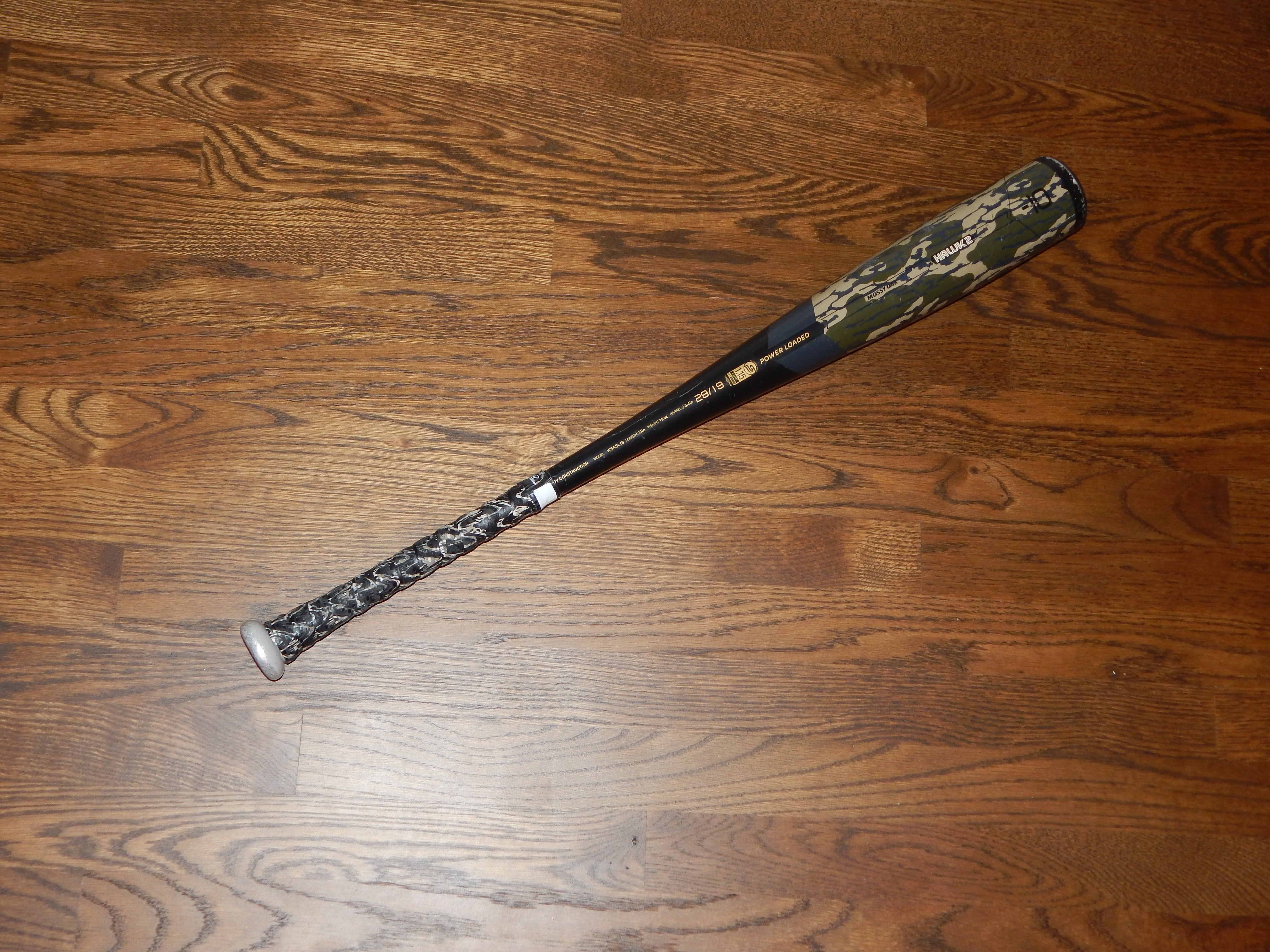 Used Warstic Mossy Oak 29 inch, -10 USSSA Baseball Bat